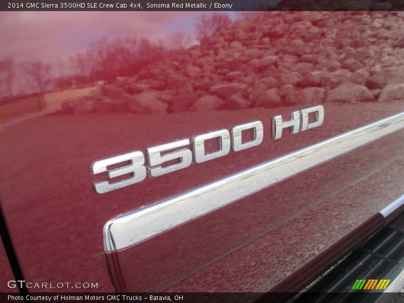 Sonoma Red Metallic / Ebony 2014 GMC Sierra 3500HD SLE Crew Cab 4x4