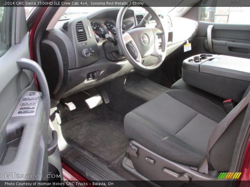 Ebony Interior - 2014 Sierra 3500HD SLE Crew Cab 4x4 