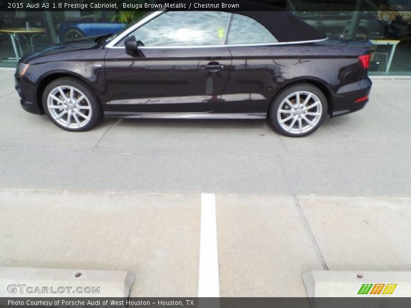 Beluga Brown Metallic / Chestnut Brown 2015 Audi A3 1.8 Prestige Cabriolet