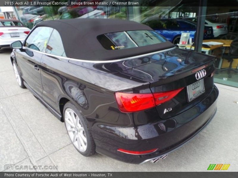Beluga Brown Metallic / Chestnut Brown 2015 Audi A3 1.8 Prestige Cabriolet