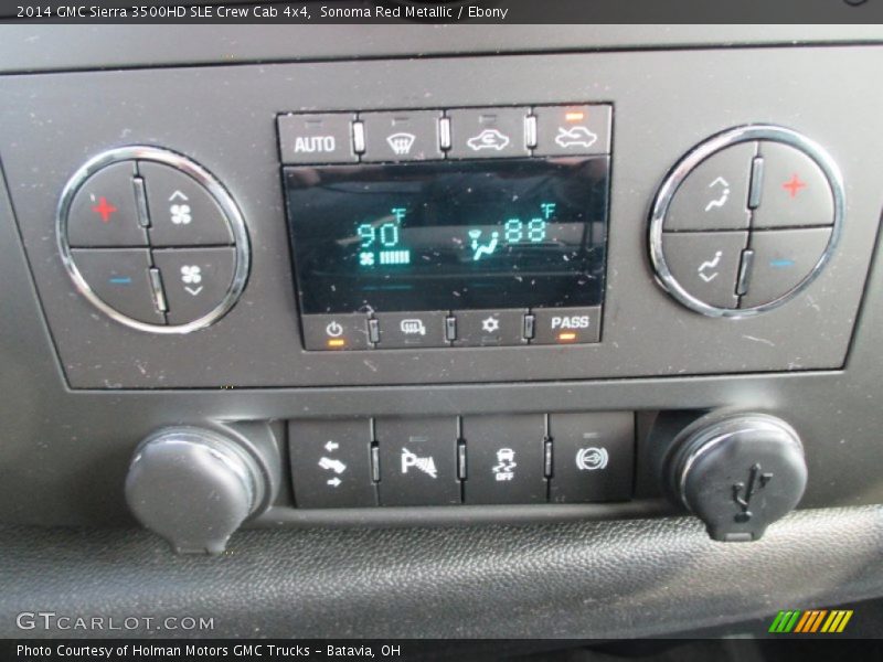 Controls of 2014 Sierra 3500HD SLE Crew Cab 4x4