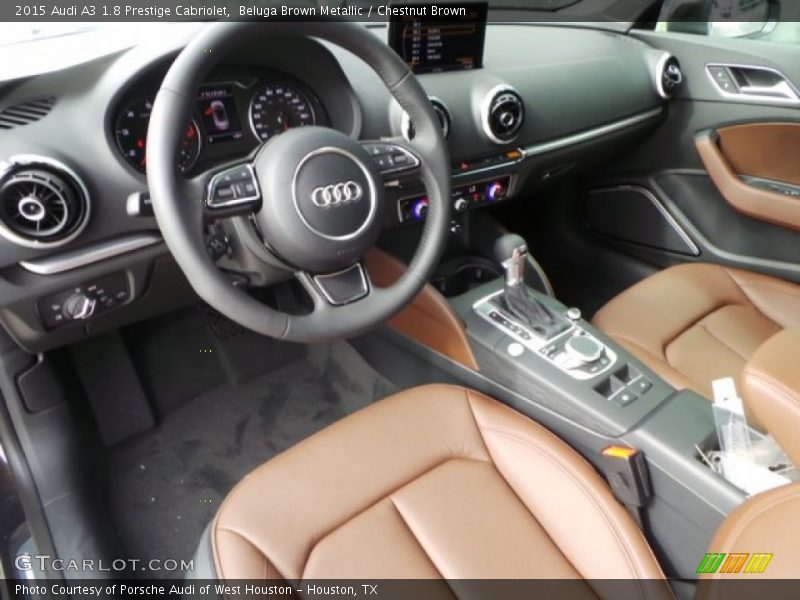  2015 A3 1.8 Prestige Cabriolet Chestnut Brown Interior