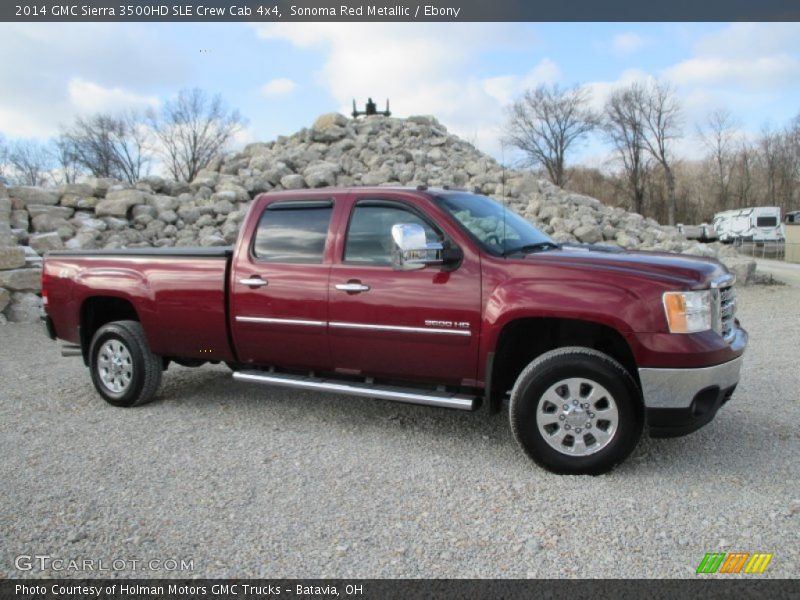  2014 Sierra 3500HD SLE Crew Cab 4x4 Sonoma Red Metallic