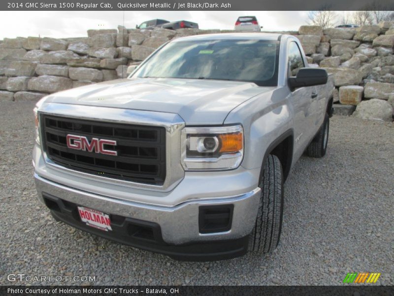 Quicksilver Metallic / Jet Black/Dark Ash 2014 GMC Sierra 1500 Regular Cab