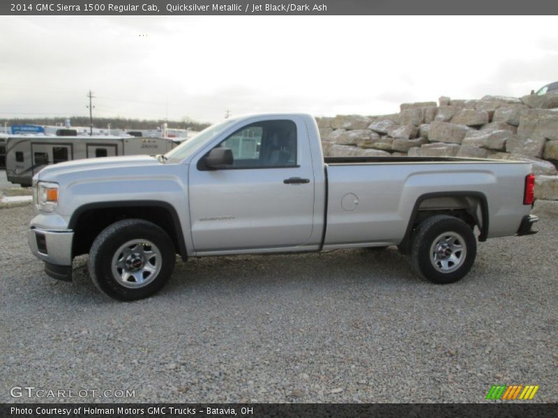 Quicksilver Metallic / Jet Black/Dark Ash 2014 GMC Sierra 1500 Regular Cab