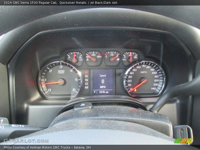 Quicksilver Metallic / Jet Black/Dark Ash 2014 GMC Sierra 1500 Regular Cab