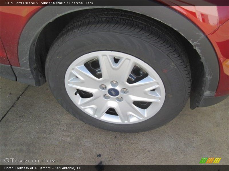 Sunset Metallic / Charcoal Black 2015 Ford Escape S