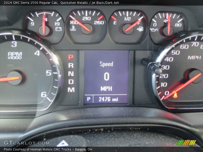 Quicksilver Metallic / Jet Black/Dark Ash 2014 GMC Sierra 1500 Regular Cab