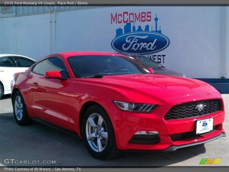 Race Red / Ebony 2015 Ford Mustang V6 Coupe