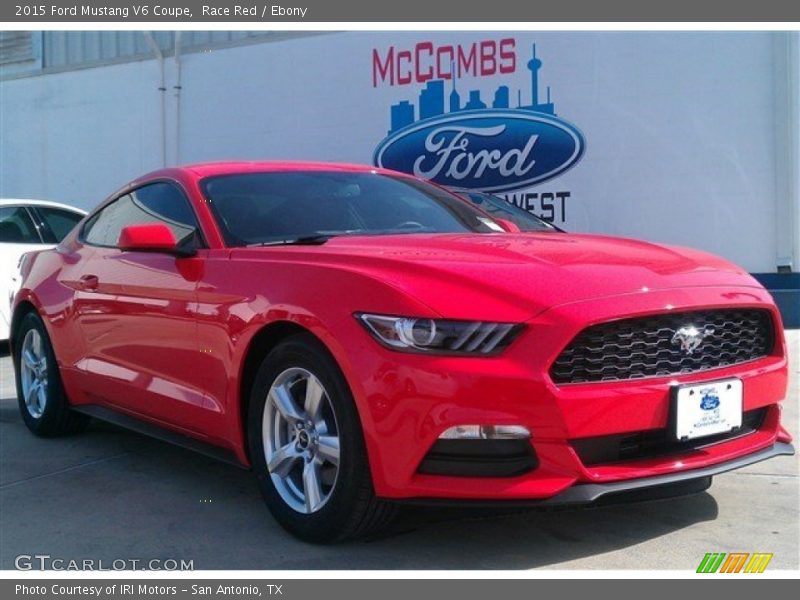 Race Red / Ebony 2015 Ford Mustang V6 Coupe