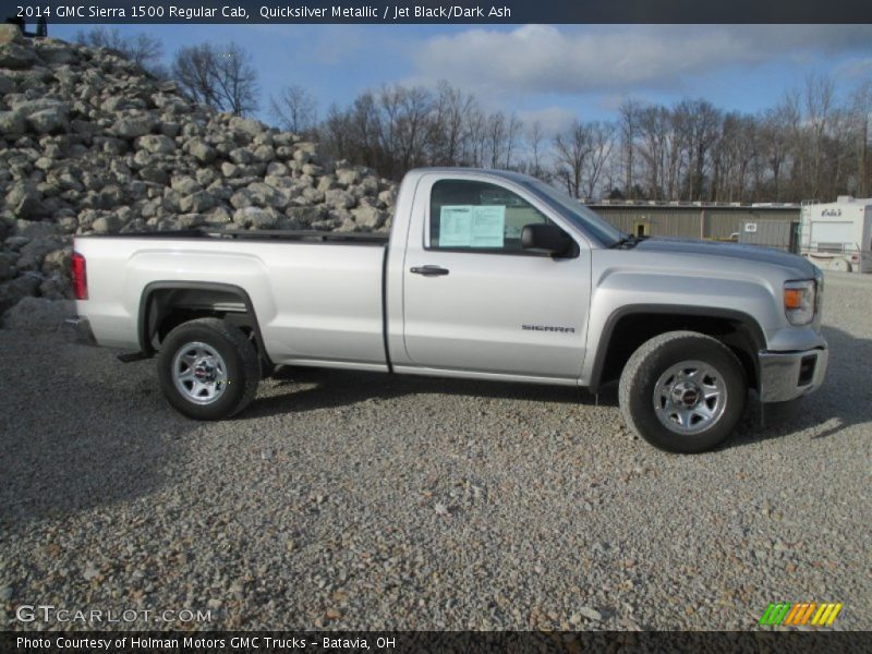 Quicksilver Metallic / Jet Black/Dark Ash 2014 GMC Sierra 1500 Regular Cab