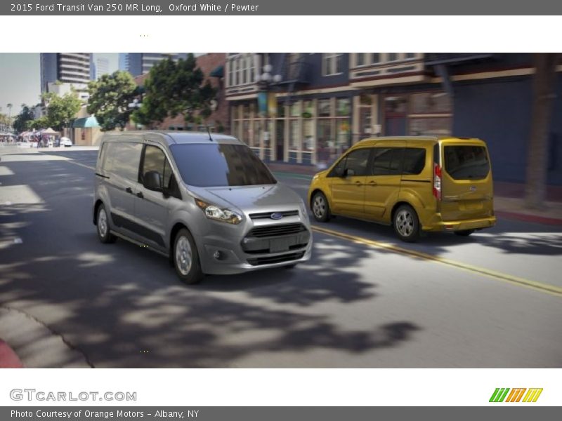Oxford White / Pewter 2015 Ford Transit Van 250 MR Long