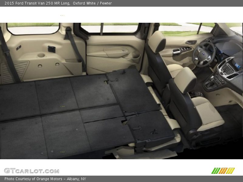 Oxford White / Pewter 2015 Ford Transit Van 250 MR Long