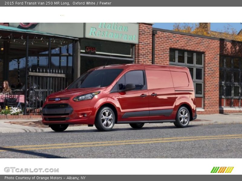 Oxford White / Pewter 2015 Ford Transit Van 250 MR Long