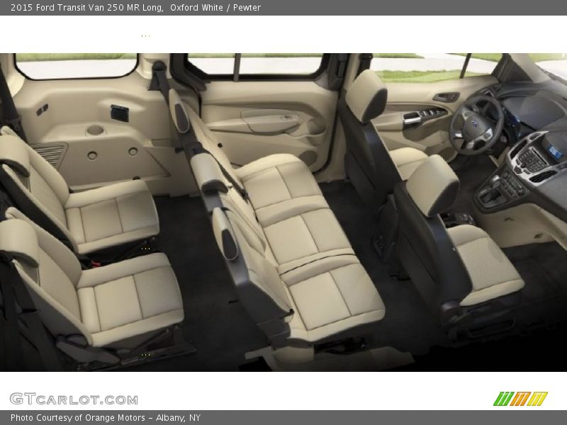 Oxford White / Pewter 2015 Ford Transit Van 250 MR Long
