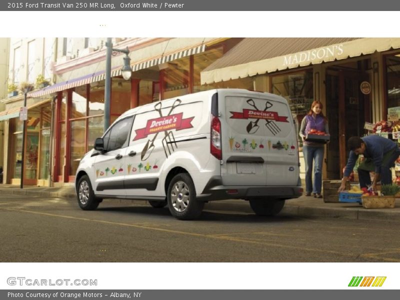 Oxford White / Pewter 2015 Ford Transit Van 250 MR Long