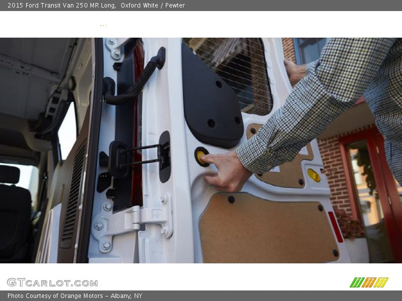 Oxford White / Pewter 2015 Ford Transit Van 250 MR Long