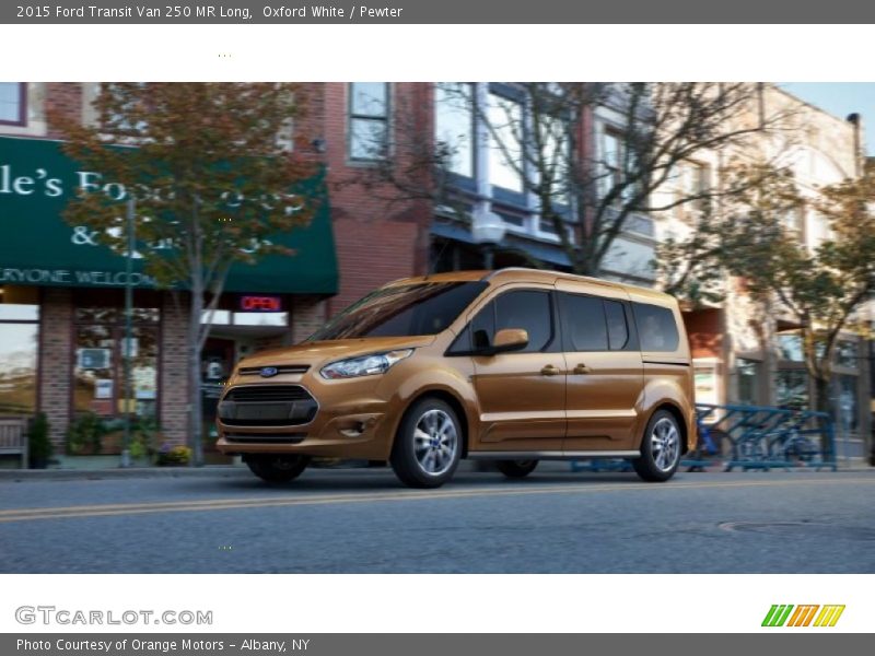 Oxford White / Pewter 2015 Ford Transit Van 250 MR Long