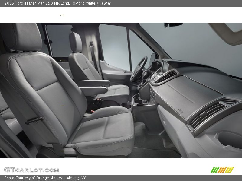 Oxford White / Pewter 2015 Ford Transit Van 250 MR Long