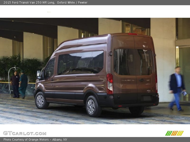 Oxford White / Pewter 2015 Ford Transit Van 250 MR Long