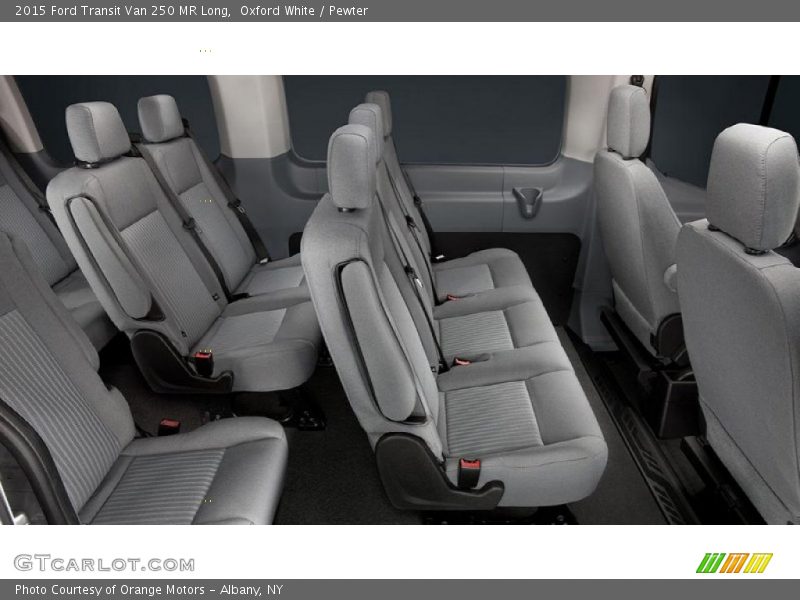 Oxford White / Pewter 2015 Ford Transit Van 250 MR Long
