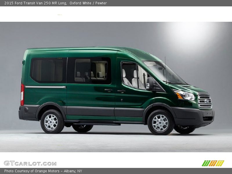 Oxford White / Pewter 2015 Ford Transit Van 250 MR Long