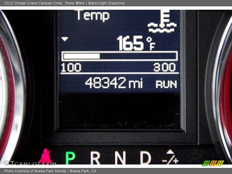 Stone White / Black/Light Graystone 2012 Dodge Grand Caravan Crew