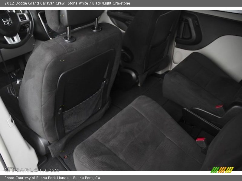 Stone White / Black/Light Graystone 2012 Dodge Grand Caravan Crew