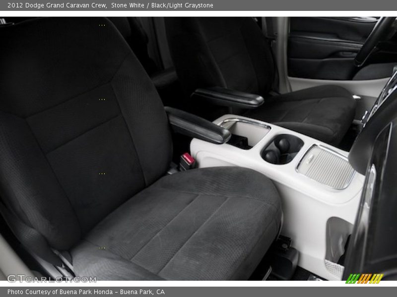 Stone White / Black/Light Graystone 2012 Dodge Grand Caravan Crew