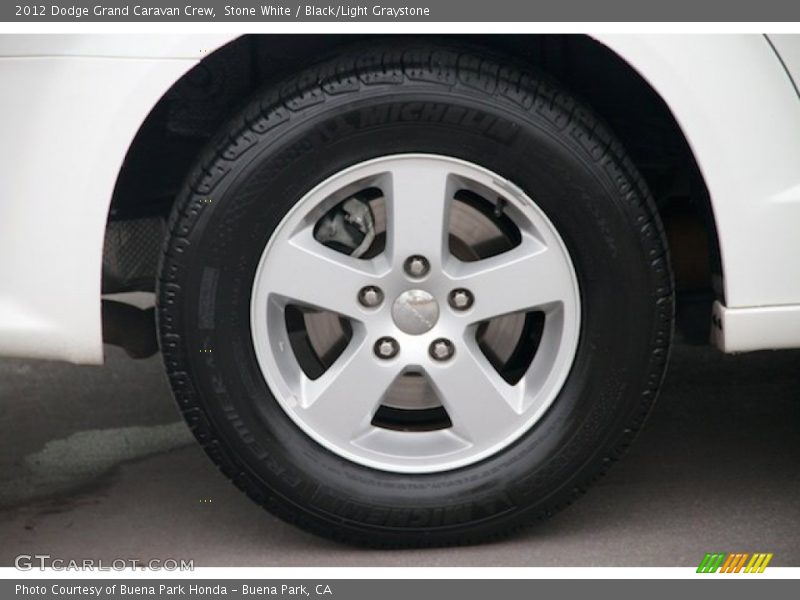 Stone White / Black/Light Graystone 2012 Dodge Grand Caravan Crew