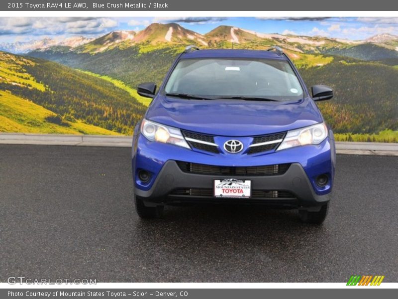 Blue Crush Metallic / Black 2015 Toyota RAV4 LE AWD