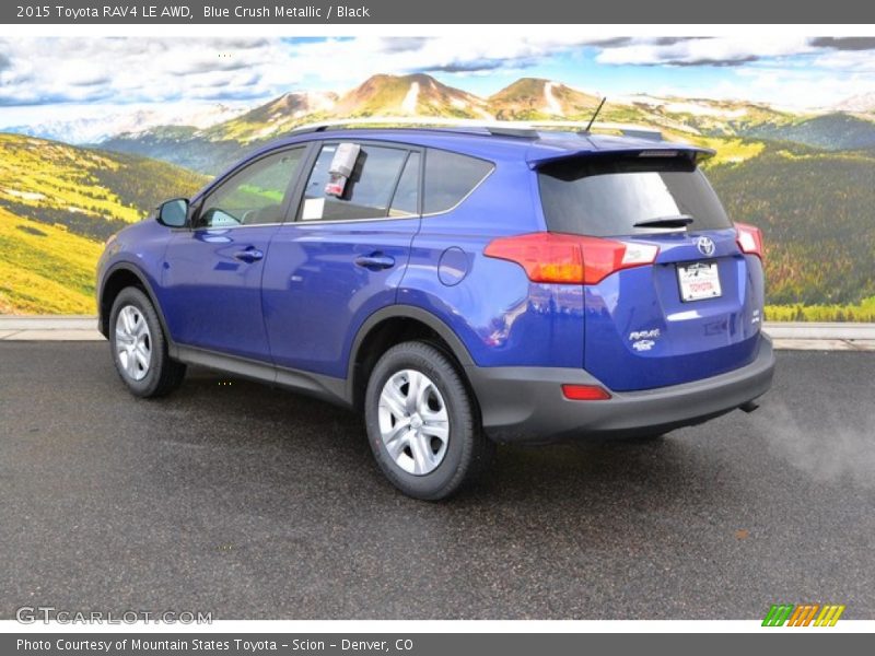 Blue Crush Metallic / Black 2015 Toyota RAV4 LE AWD