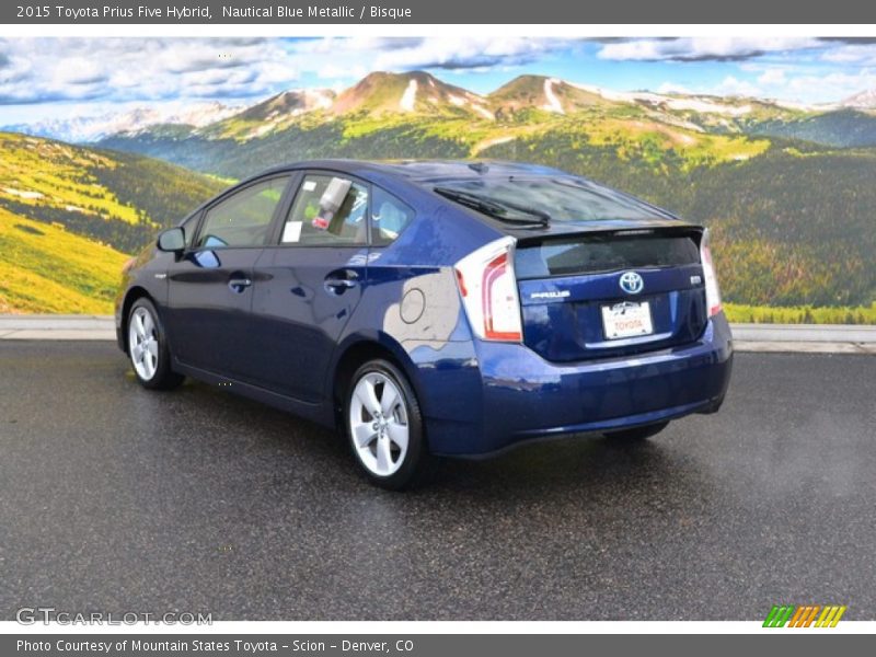 Nautical Blue Metallic / Bisque 2015 Toyota Prius Five Hybrid