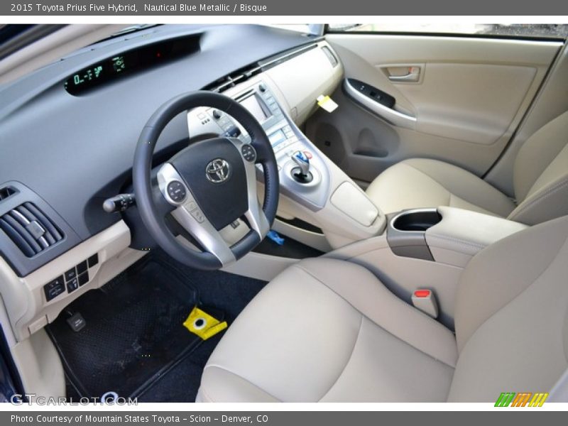  2015 Prius Five Hybrid Bisque Interior