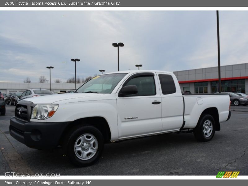 Super White / Graphite Gray 2008 Toyota Tacoma Access Cab