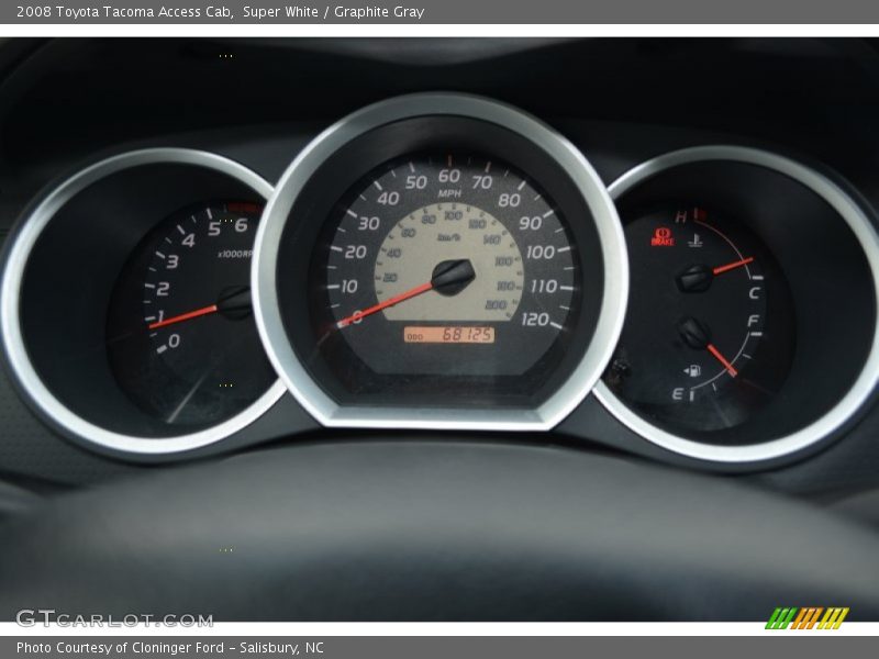 Super White / Graphite Gray 2008 Toyota Tacoma Access Cab