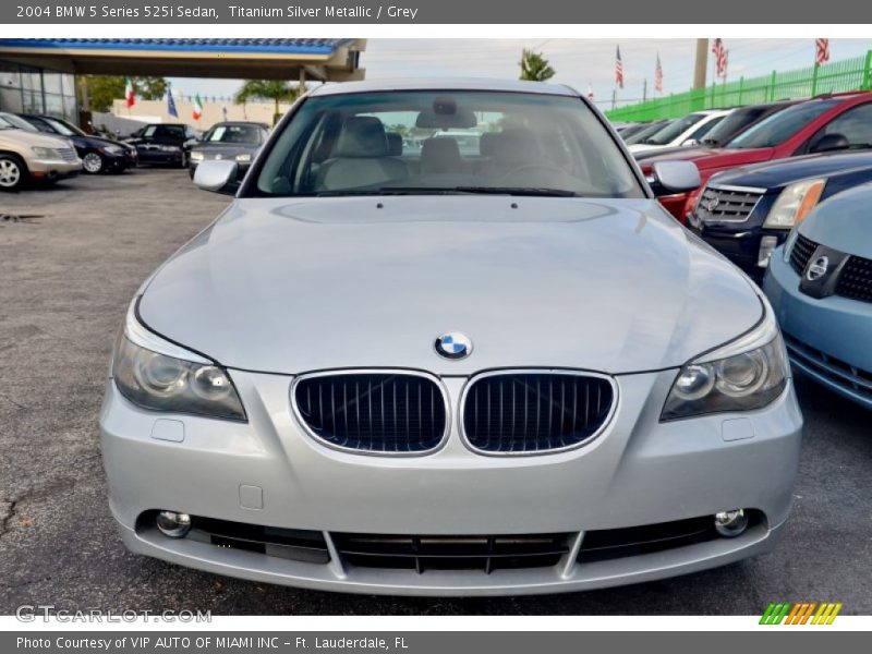 Titanium Silver Metallic / Grey 2004 BMW 5 Series 525i Sedan