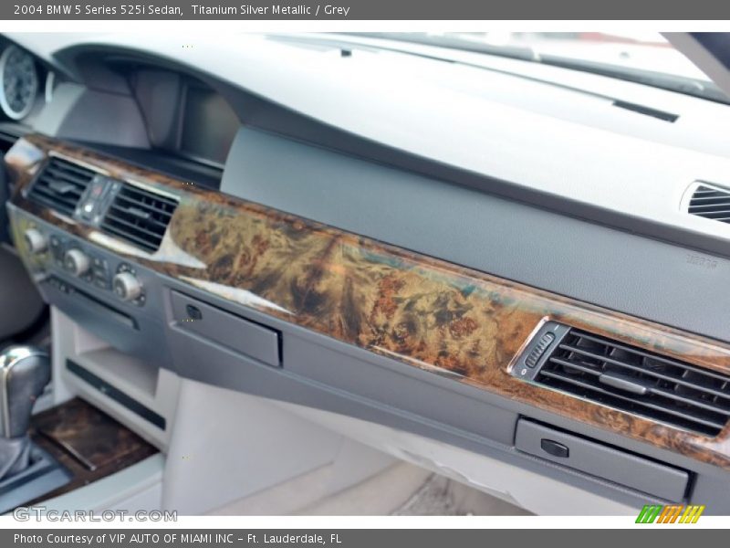 Titanium Silver Metallic / Grey 2004 BMW 5 Series 525i Sedan