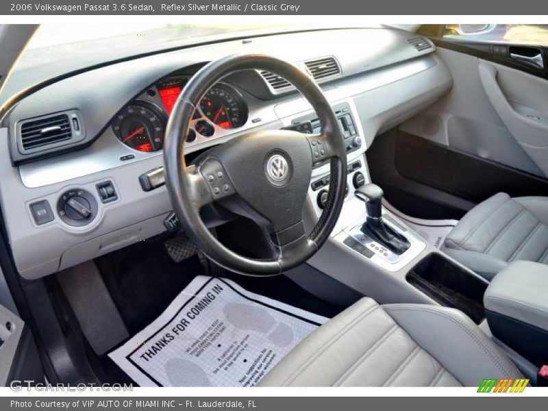 Reflex Silver Metallic / Classic Grey 2006 Volkswagen Passat 3.6 Sedan