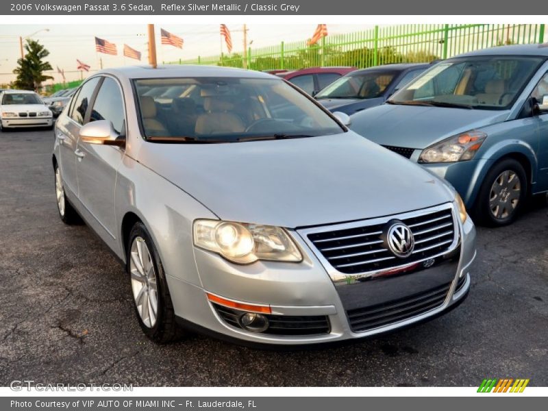 Reflex Silver Metallic / Classic Grey 2006 Volkswagen Passat 3.6 Sedan