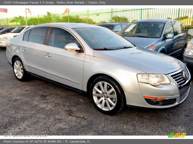 Reflex Silver Metallic / Classic Grey 2006 Volkswagen Passat 3.6 Sedan