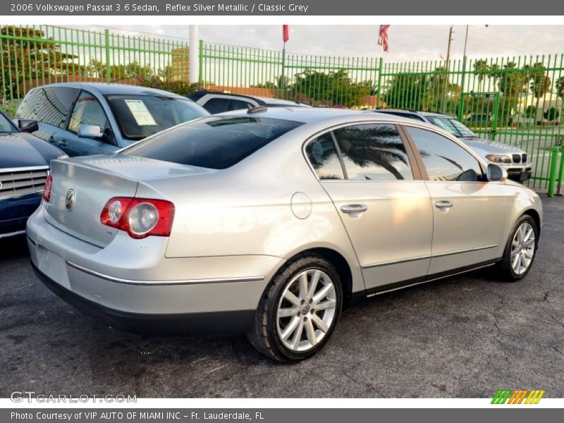 Reflex Silver Metallic / Classic Grey 2006 Volkswagen Passat 3.6 Sedan