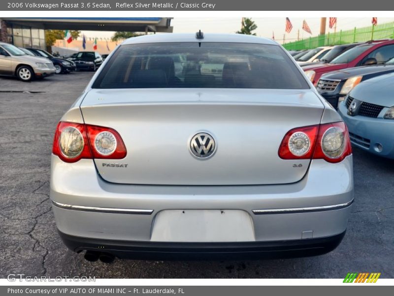 Reflex Silver Metallic / Classic Grey 2006 Volkswagen Passat 3.6 Sedan