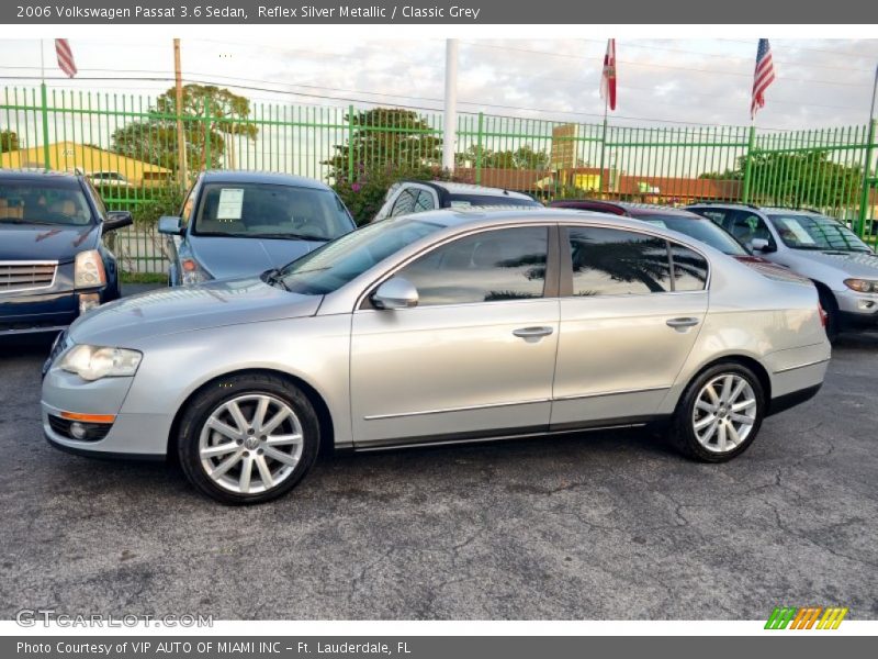 Reflex Silver Metallic / Classic Grey 2006 Volkswagen Passat 3.6 Sedan