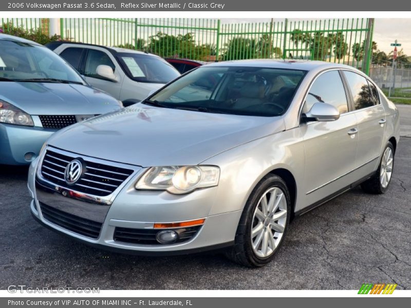 Reflex Silver Metallic / Classic Grey 2006 Volkswagen Passat 3.6 Sedan