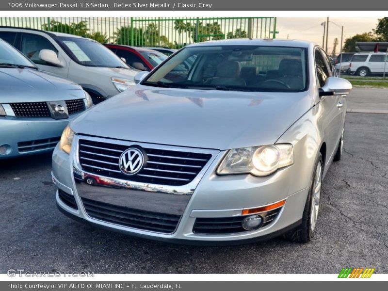 Reflex Silver Metallic / Classic Grey 2006 Volkswagen Passat 3.6 Sedan