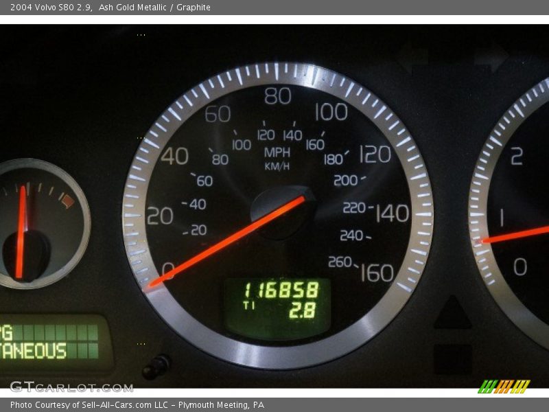 Ash Gold Metallic / Graphite 2004 Volvo S80 2.9