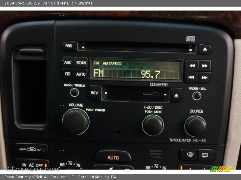 Ash Gold Metallic / Graphite 2004 Volvo S80 2.9