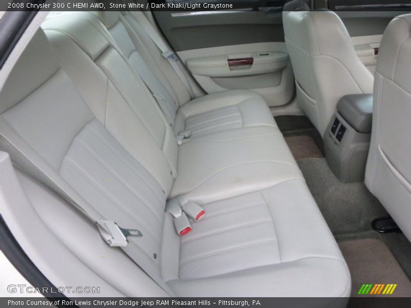 Stone White / Dark Khaki/Light Graystone 2008 Chrysler 300 C HEMI AWD