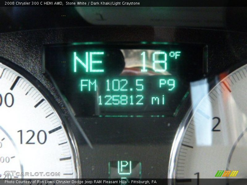 Stone White / Dark Khaki/Light Graystone 2008 Chrysler 300 C HEMI AWD